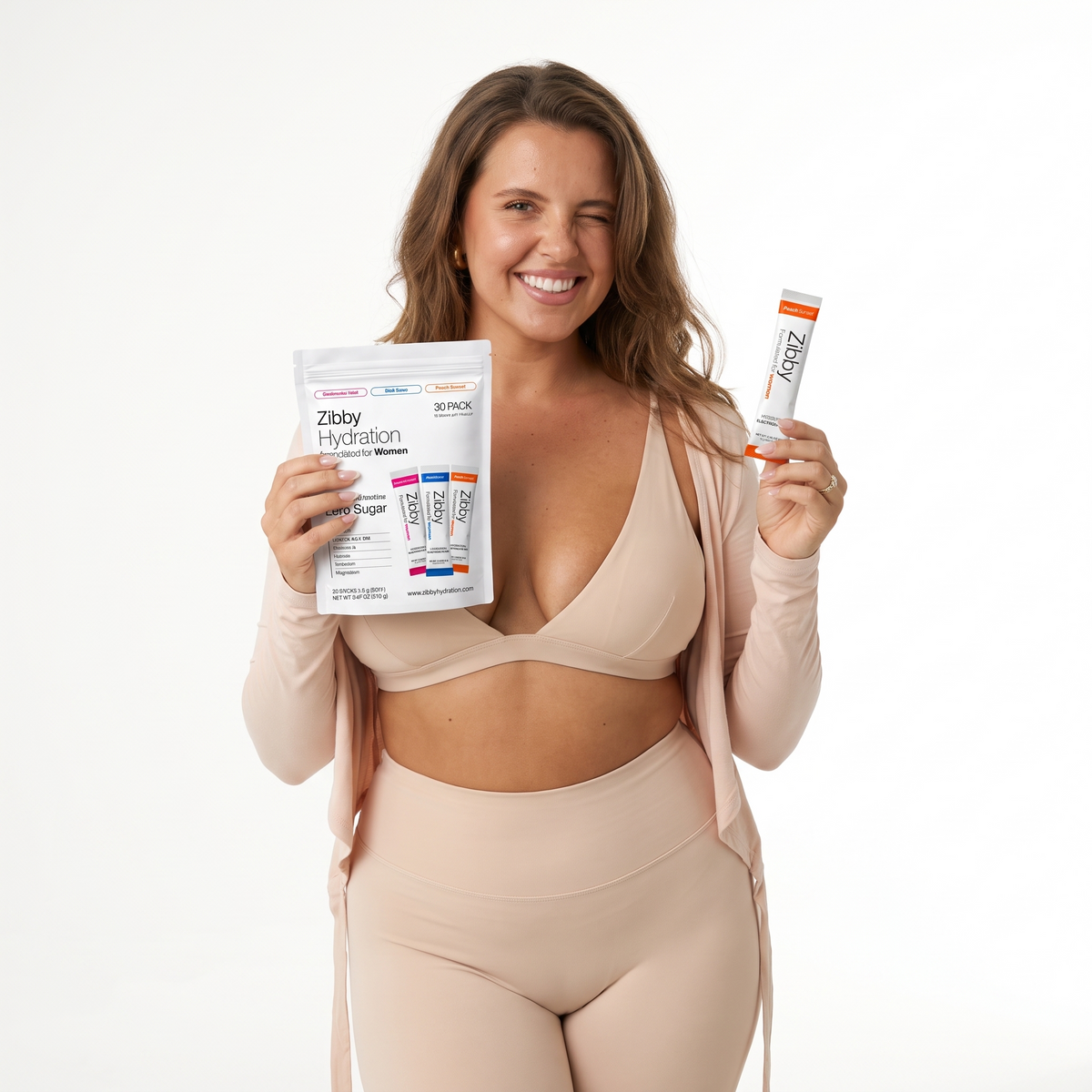 Zibby Hydration Electrolyte Mix + Creatine | 30 Sticks Per Pack